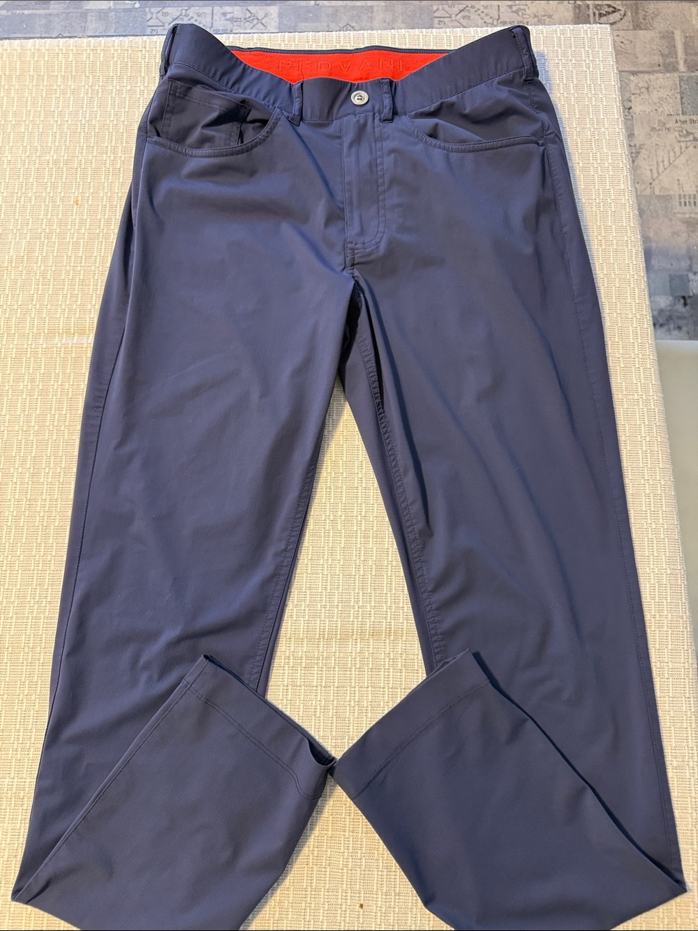 Redvanly Men's Stretch Golf Pants in Navy